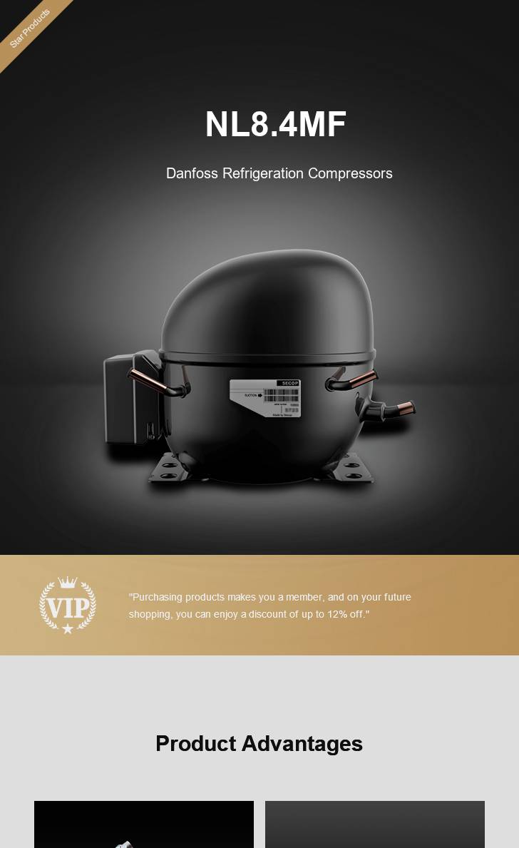 Danfoss Compressor NL8.4MF, technical parameters pdf, structure diagram